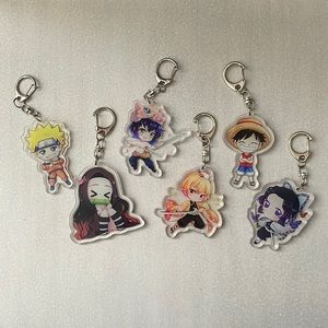 NWT beautiful anime keychains 1x$10 2x$15